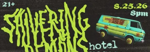 Flyer for Hotel Vegas presents Shivering Demons Residency ft. Whisk, SHWING!, Topdown