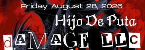 Flyer for Damage, LLC (Metallica Tribute)